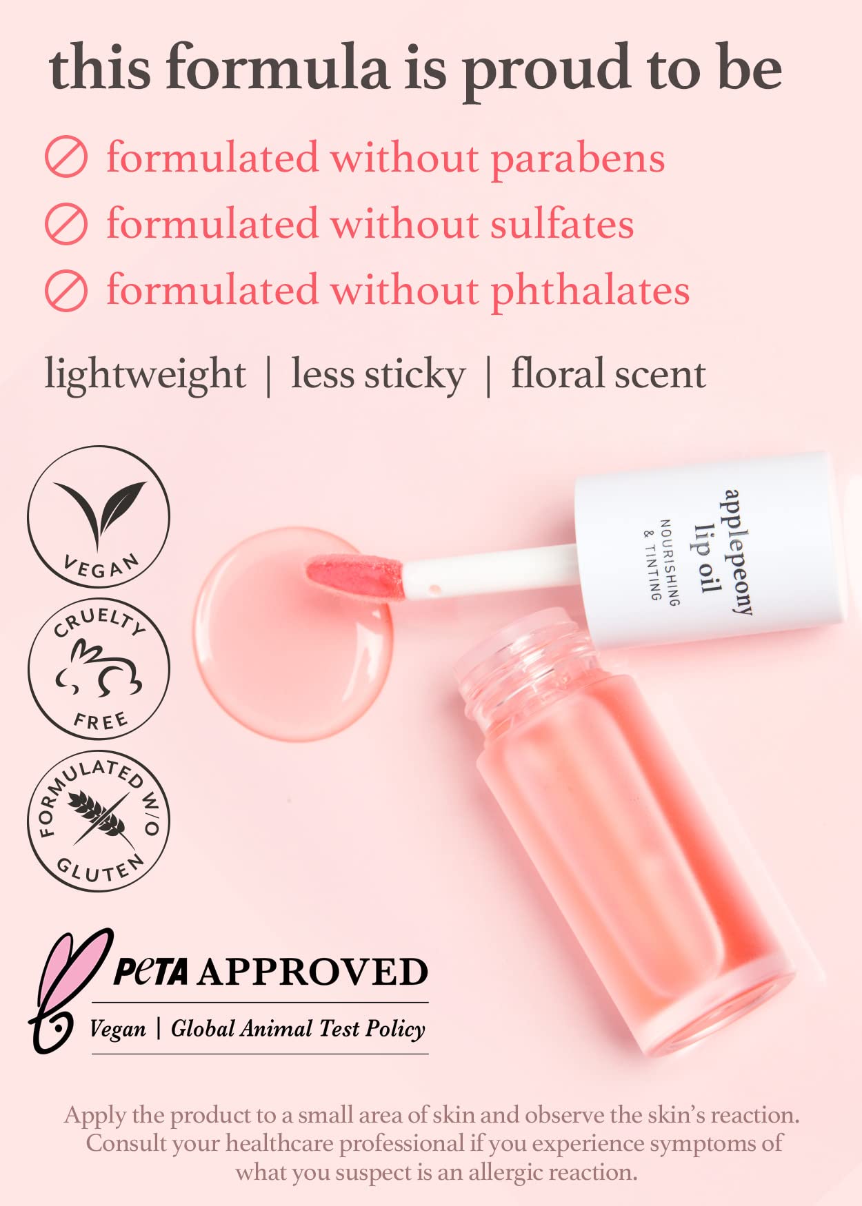 NOONI Korean Vegan Lip Oil & Lip Butter Balm Set - Applepeony & Applewine Flavors, 0.12 Fl. Oz, Hydrating Lip Care for Dry Lips | Perfect for Daily Moisture, Night Treatment & Makeup Prep