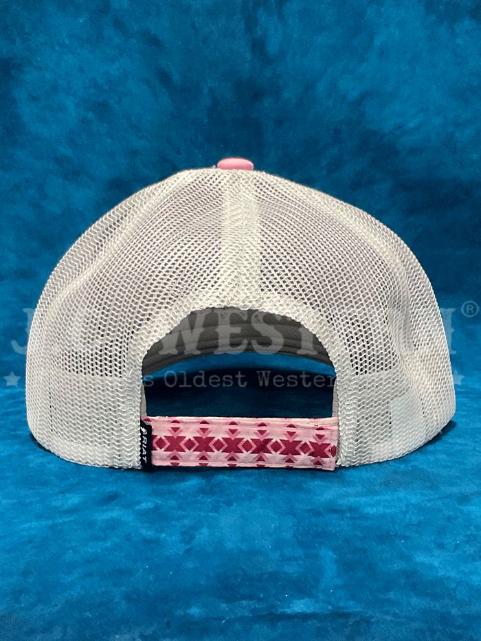Ariat A300084330 Women's Southwestern Pattern Cap Pink - Stylish Cowgirl Hat for Western Rodeo, Horse Riding & Outdoor Adventures