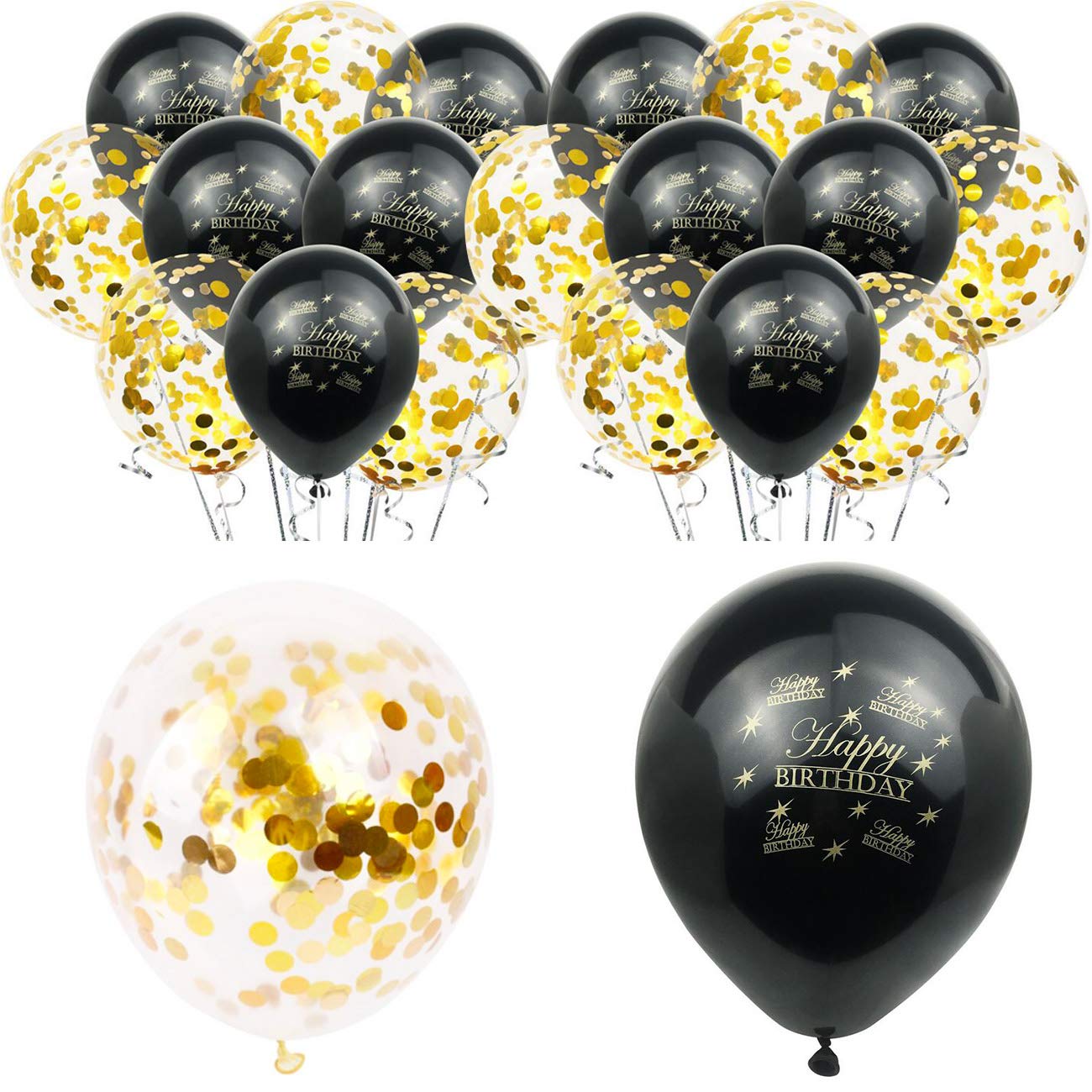 Black & Gold 40th Birthday Party Decorations for Men - Cheers to 40 Years Banner, Beer Mug Balloons, Confetti & Fringe Backdrop - Perfect for 40th Anniversary Celebrations, Beer Themed Parties & Milestone Birthday Decor