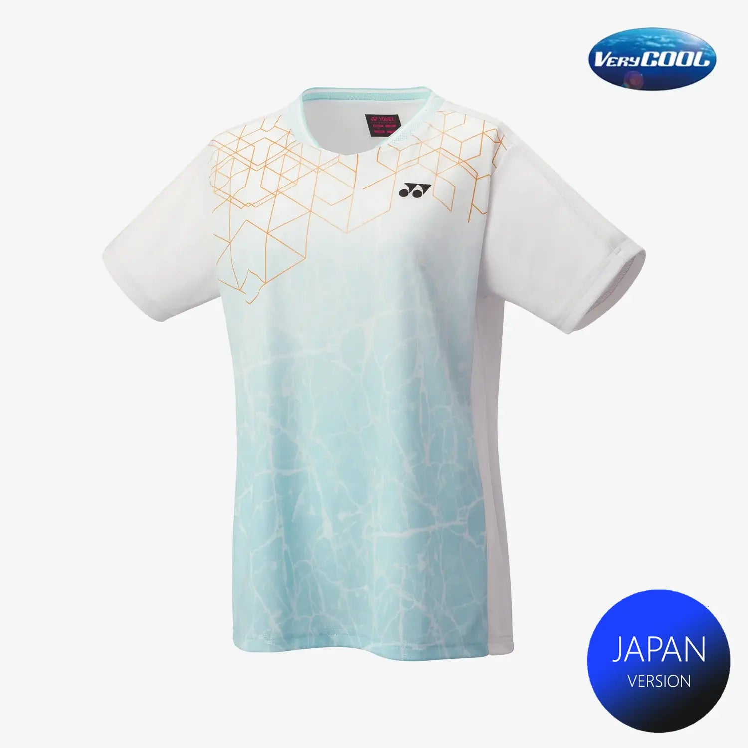 Yonex Women's Performance Crew Neck Tennis Shirt 20814 - Moisture Wicking Quick Dry Tournament Top (White) - Perfect for Competitive Matches & Training Sessions