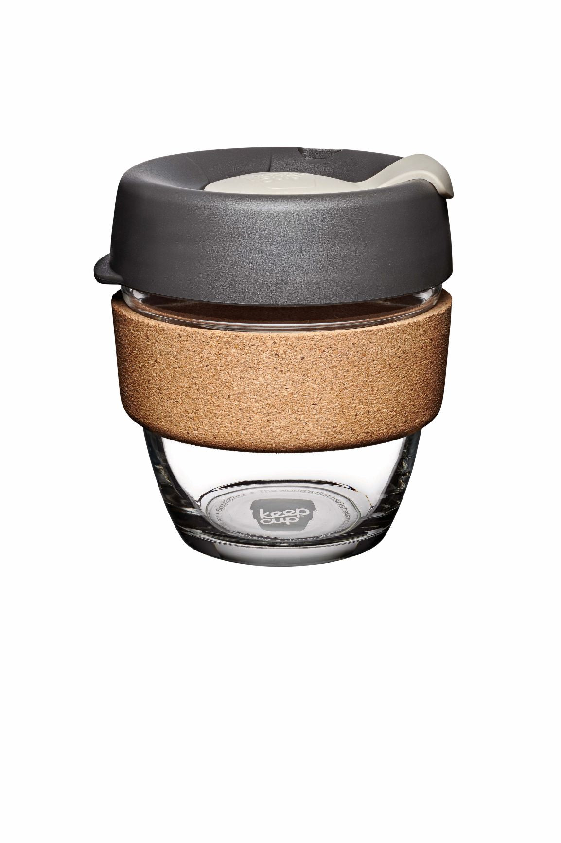 KeepCup Brew Cork Small 8oz Reusable Coffee Cup - Eco-Friendly Travel Mug for Hot & Cold Beverages - Perfect for Office, Commuting, and Outdoor Adventures