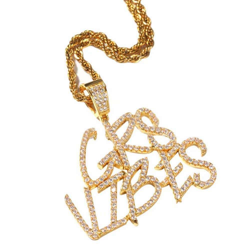 Custom Cursive Name Necklace - Iced Out A-Z Initial Pendant with Diamond Tennis Chain in Silver/Gold for Men & Women | Hip Hop Jewelry Gift for Birthday, Anniversary & Special Occasions