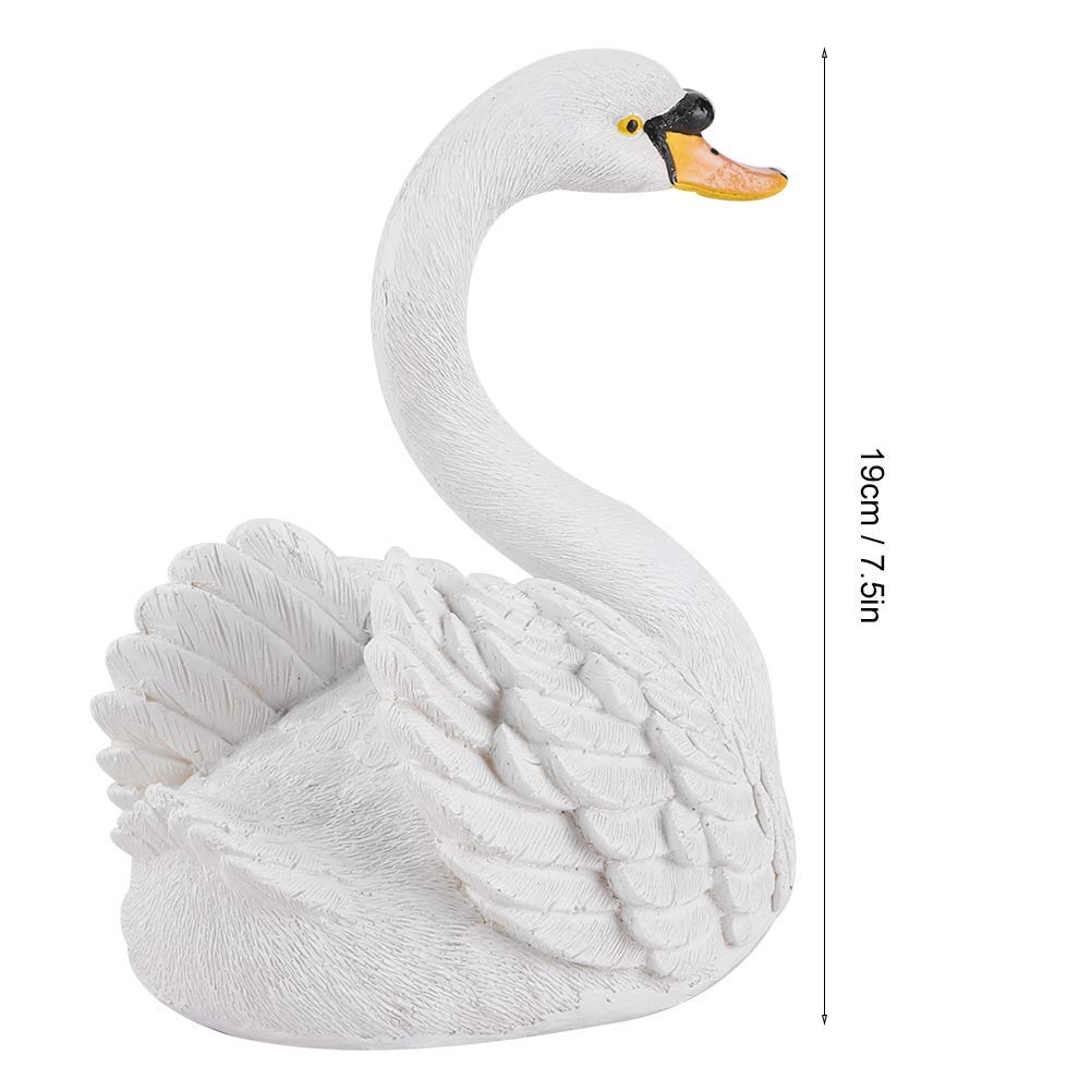 Floating Resin Swan Figurine - Elegant White Garden Ornament for Landscape, Yard, and Pond Decoration | Perfect for Outdoor Patio, Wedding Centerpieces, and Home Décor