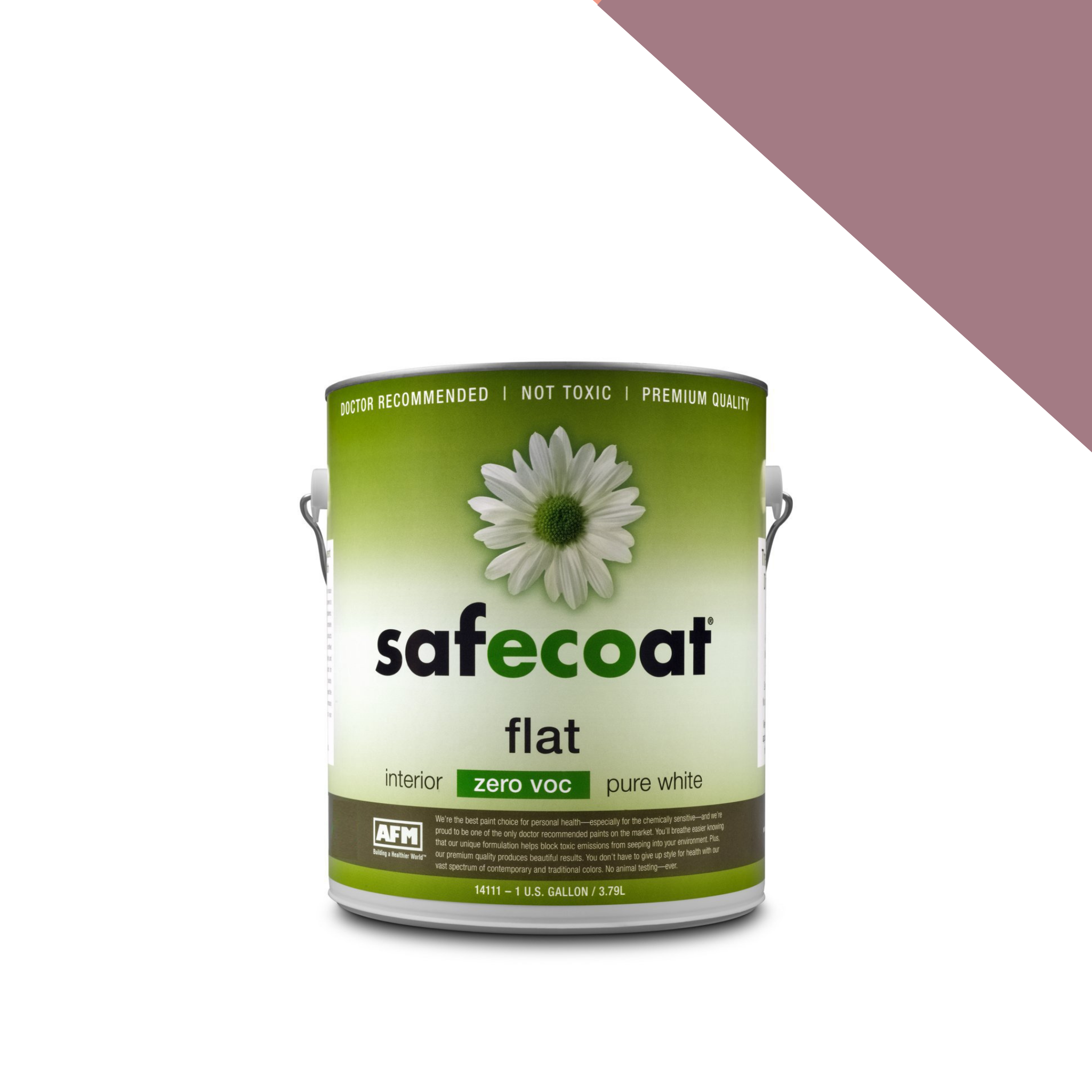 AFM Safecoat Flat Interior Paint - Fashion Colors for Home & Office Walls | Eco-Friendly, Low VOC, Non-Toxic Paint for Bedrooms, Living Rooms & Commercial Spaces