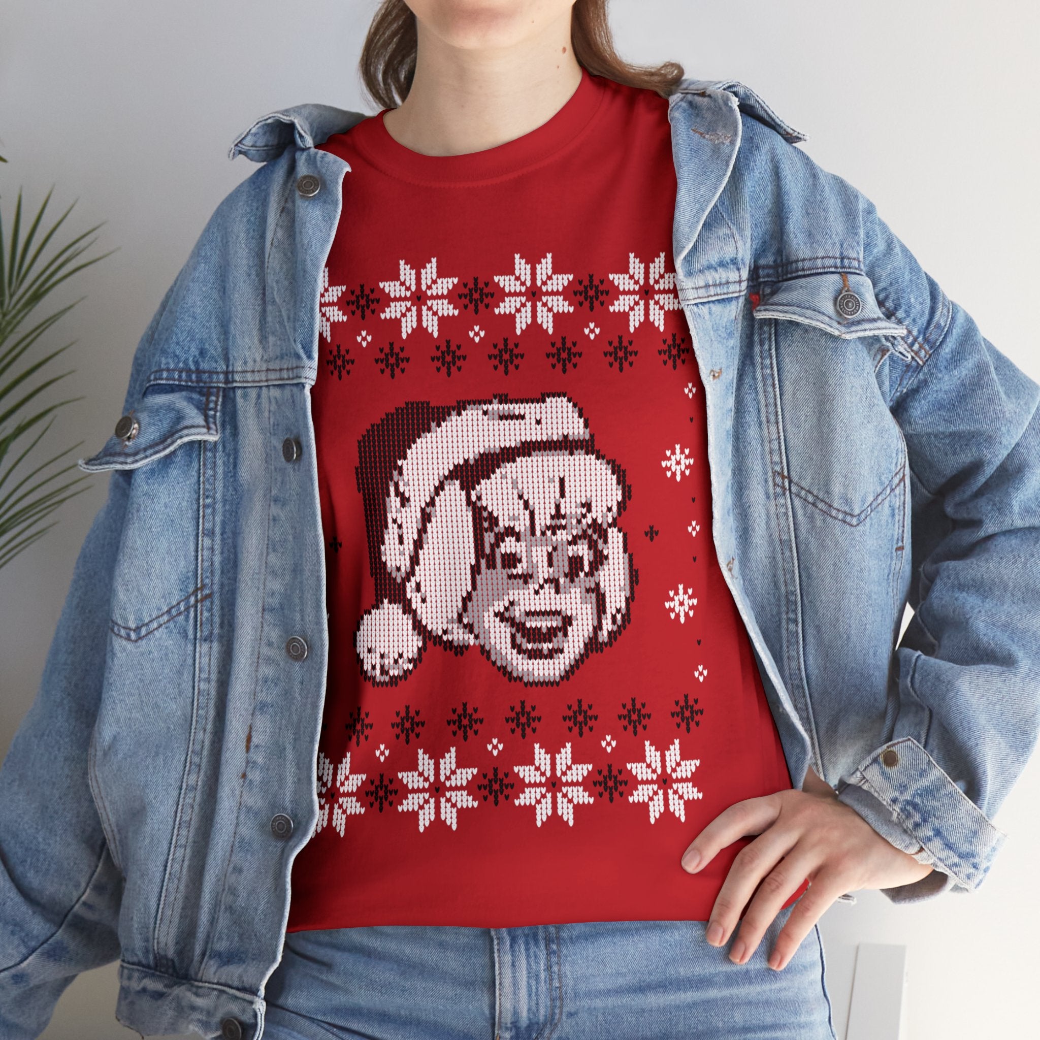 Sabrina the Teenage Witch Christmas Sweater - Unisex Heavy Cotton Graphic T-Shirt for Holiday Parties & Festive Gift Giving