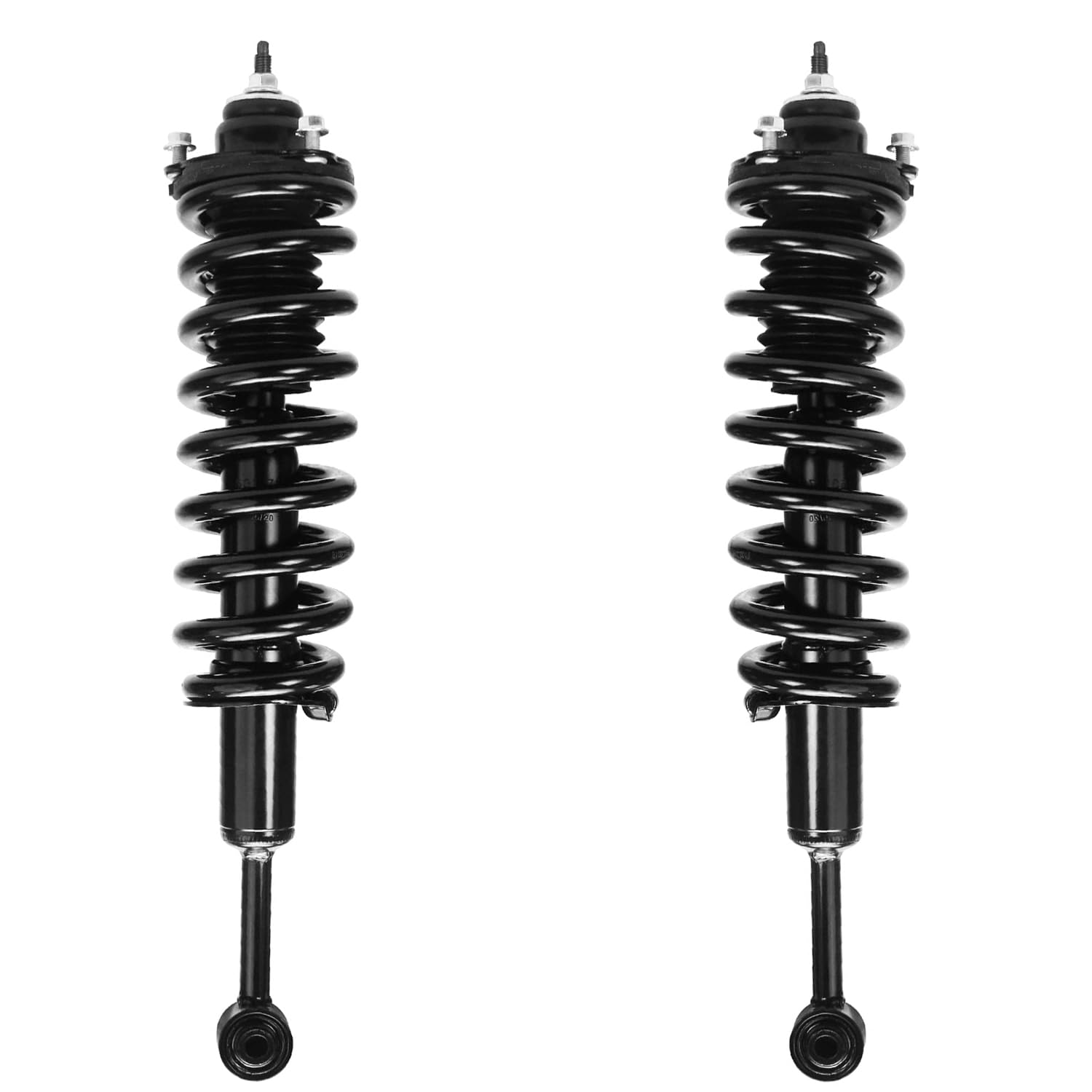 Detroit Axle 4pc Front Struts & Sway Bars Kit for Toyota 4Runner (2003-2021) & FJ Cruiser (2007-2014) - 2 Struts with Coil Springs & 2 Stabilizer Bars - Complete Suspension Replacement - Perfect for Off-Roading & Smooth Ride Experience