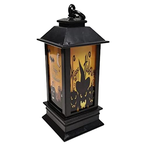 Halloween LED Lantern - Skeleton Bat Pumpkin Light for Home Party Decor