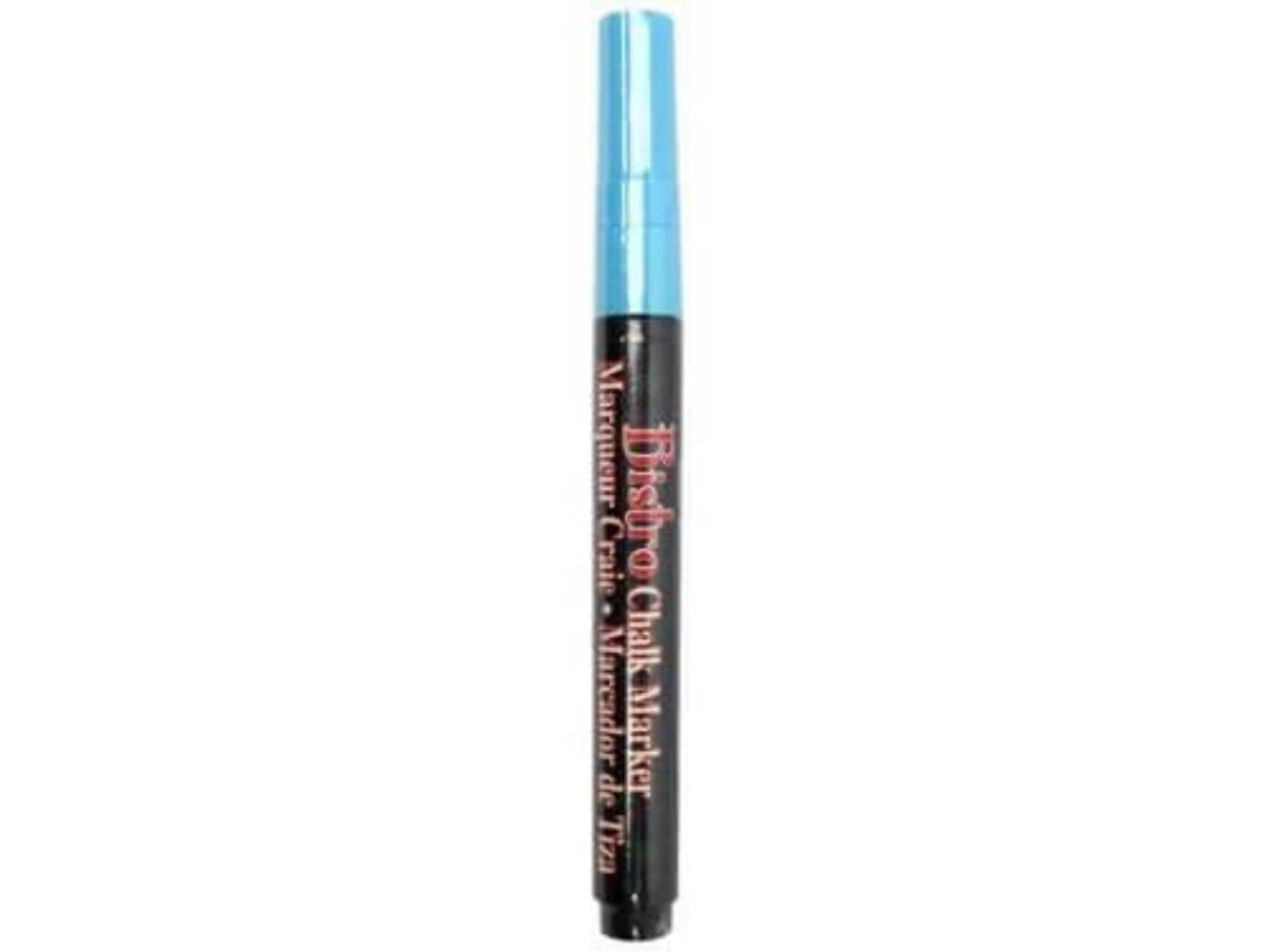 UCHIDA Fluorescent Blue Bistro Chalk Marker Fine Point - Non-Toxic, Vibrant Writing for Menus, Boards & Glass - Perfect for Restaurants, Cafes & Retail Signs