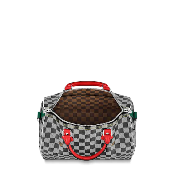 Louis Vuitton Speedy Bandouliere 30 Crossbody Bag in Damier Black/White - Stylish & Durable Handbag for Women, Perfect for Work, Travel & Everyday Use