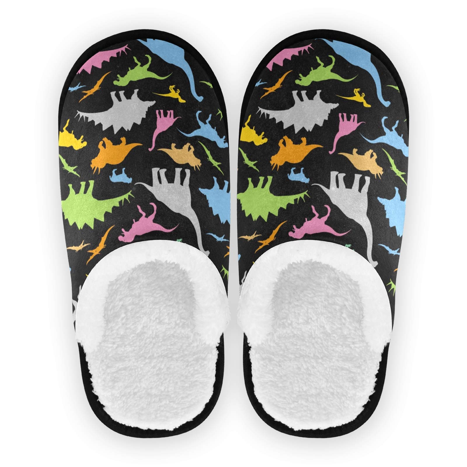 ALAZA Cozy Christmas Leaf Slippers - Non-Slip Indoor/Outdoor House Shoes for Men & Women - Perfect for Home, Hotel, Spa, Travel & Holiday Gifts