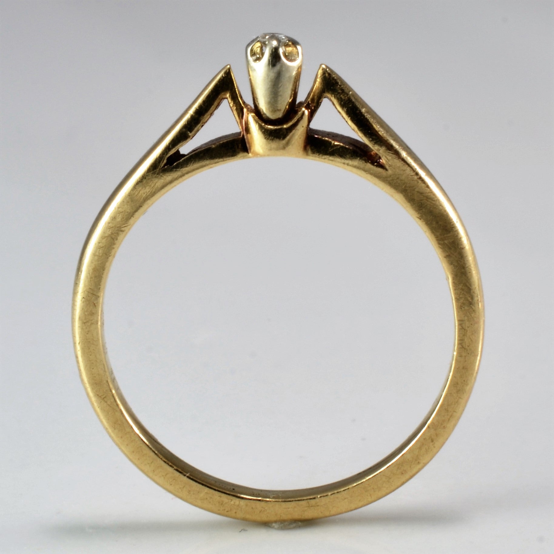 Elegant Petite Tapered Diamond Ring - Size 4.5 - Perfect for Engagement, Wedding Bands & Anniversary Gifts | Dainty Stackable Ring for Everyday Wear
