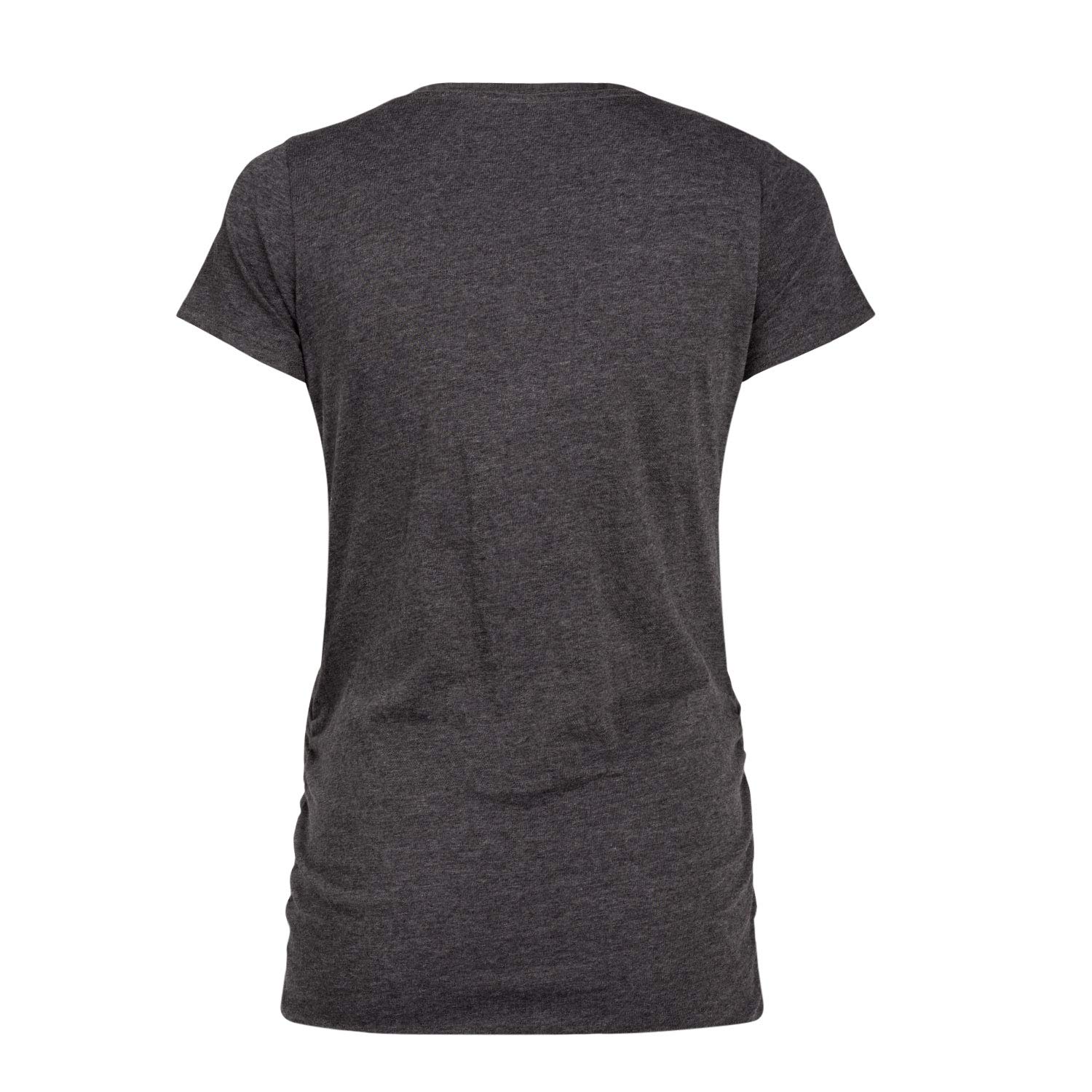 Women's Maternity Scoop Neck Graphic T-Shirt - Comfortable Pregnancy Tee with Funny 'Mama Needs A Snack' Print - Perfect for Casual Wear, Baby Showers & Maternity Photos