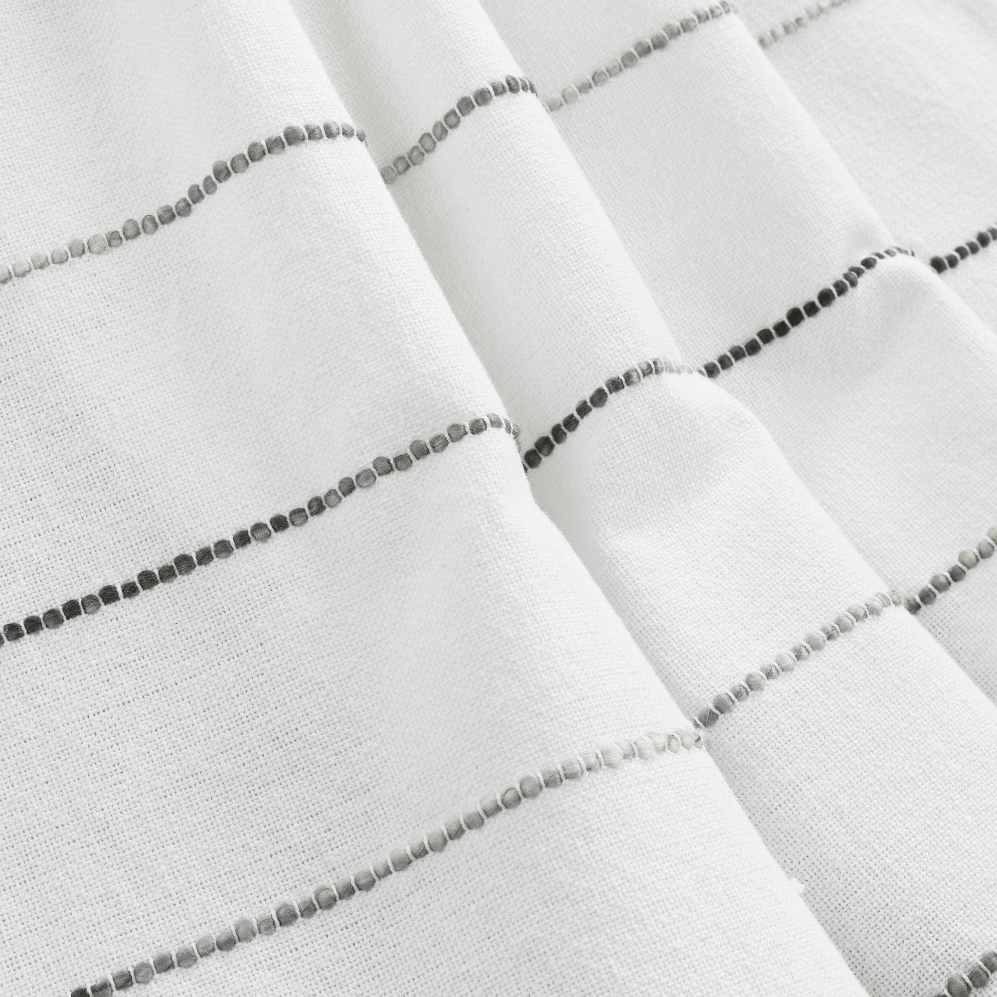 Ombre Stripe Yarn Dyed Recycled Cotton Blend Throw Blanket - Soft Eco-Friendly Couch Throw for Living Room, Bed & Home Decor