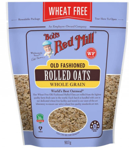Organic Old Fashioned Rolled Oats by Bob's Red Mill - Whole Grain, Gluten Free, Non-GMO Breakfast Cereal - Perfect for Oatmeal, Baking & Smoothies