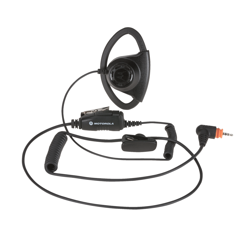 Motorola PMLN7159 Adjustable D-Style Earpiece - Lightweight Noise Cancelling Headset for Clear Calls | Perfect for Call Centers, Customer Service & Office Professionals