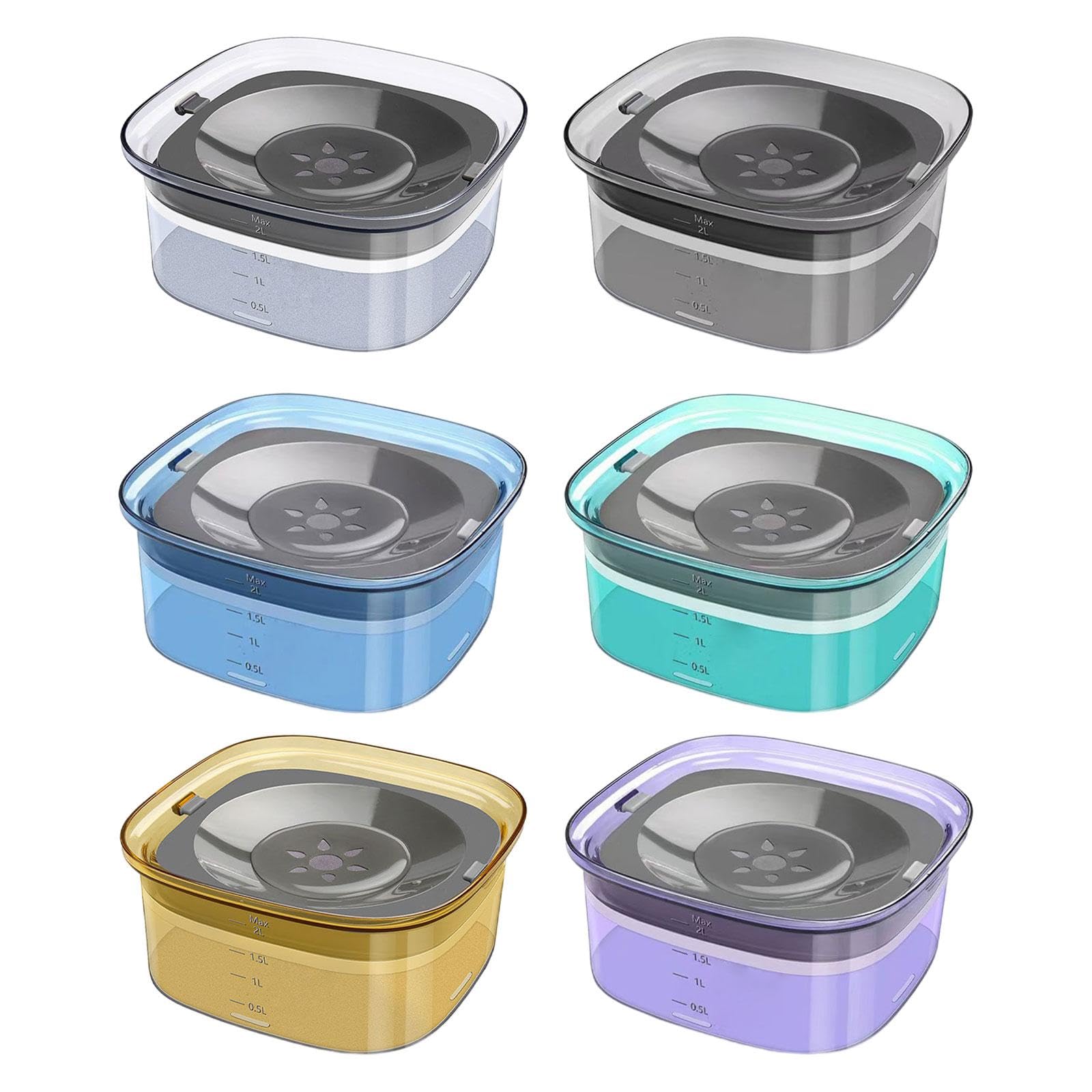 Spillproof Travel Dog Water Bowl for Medium & Large Dogs - Clear No Spill Pet Dish | Durable Pet Supplies for Home, Car & Outdoor Use | Perfect for Camping, Hiking & Road Trips