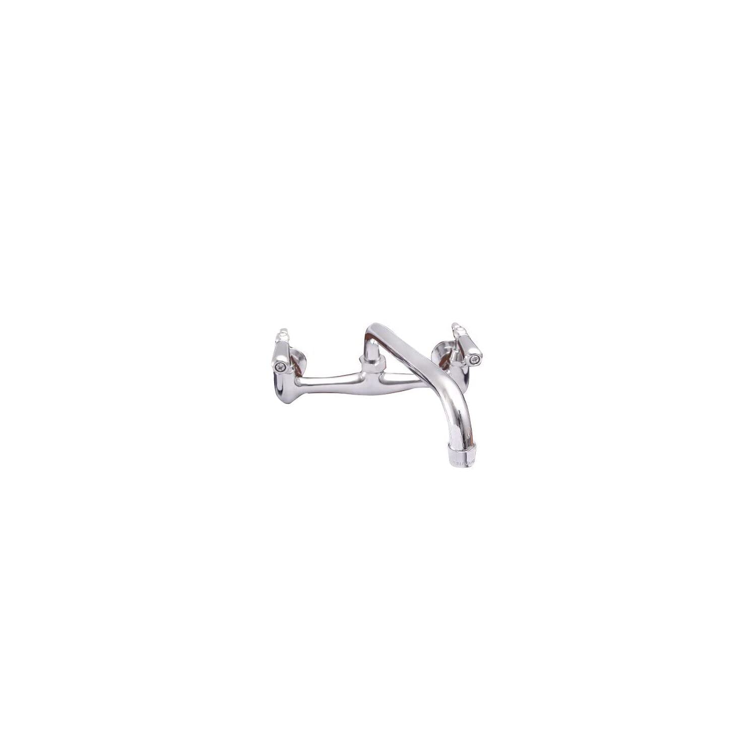 Stainless Steel Wall Mount Kitchen Faucet - Modern Pull Down Sprayer for Farmhouse & Commercial Sinks | Perfect for RV, Outdoor & Restaurant Use