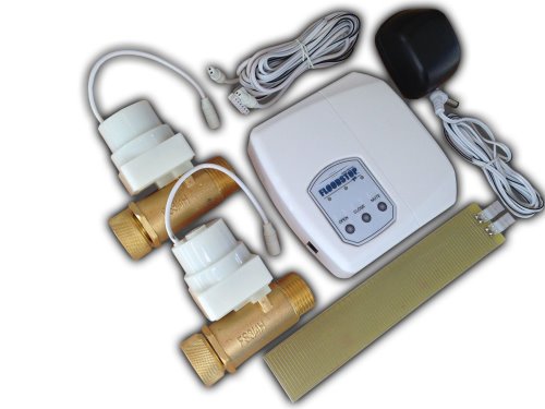 Floodstop Washing Machine Automatic Shutoff Valve Kit FS3/4H v4 with Inline Water Sensor - Prevent Flood Damage for Laundry Rooms & Basements