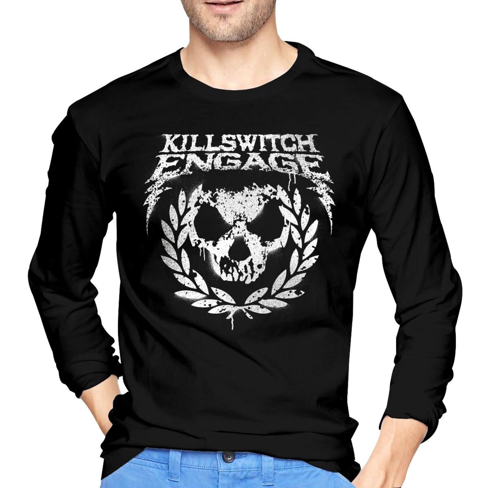 Men's Long Sleeve T-Shirts - Classic Full Season Cotton Shirts for Outdoor Sports, Hiking, Camping & Casual Wear