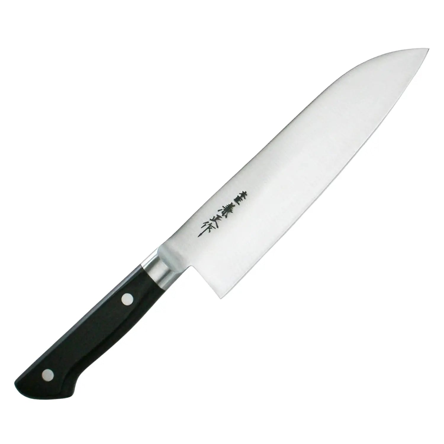 Premium Honsho Kanemasa Japanese Carbon Steel Santoku Knife 180mm - Professional Chef Knife for Slicing, Dicing & Chopping Vegetables, Meat & Fish - Ideal for Home Kitchen & Restaurant Use