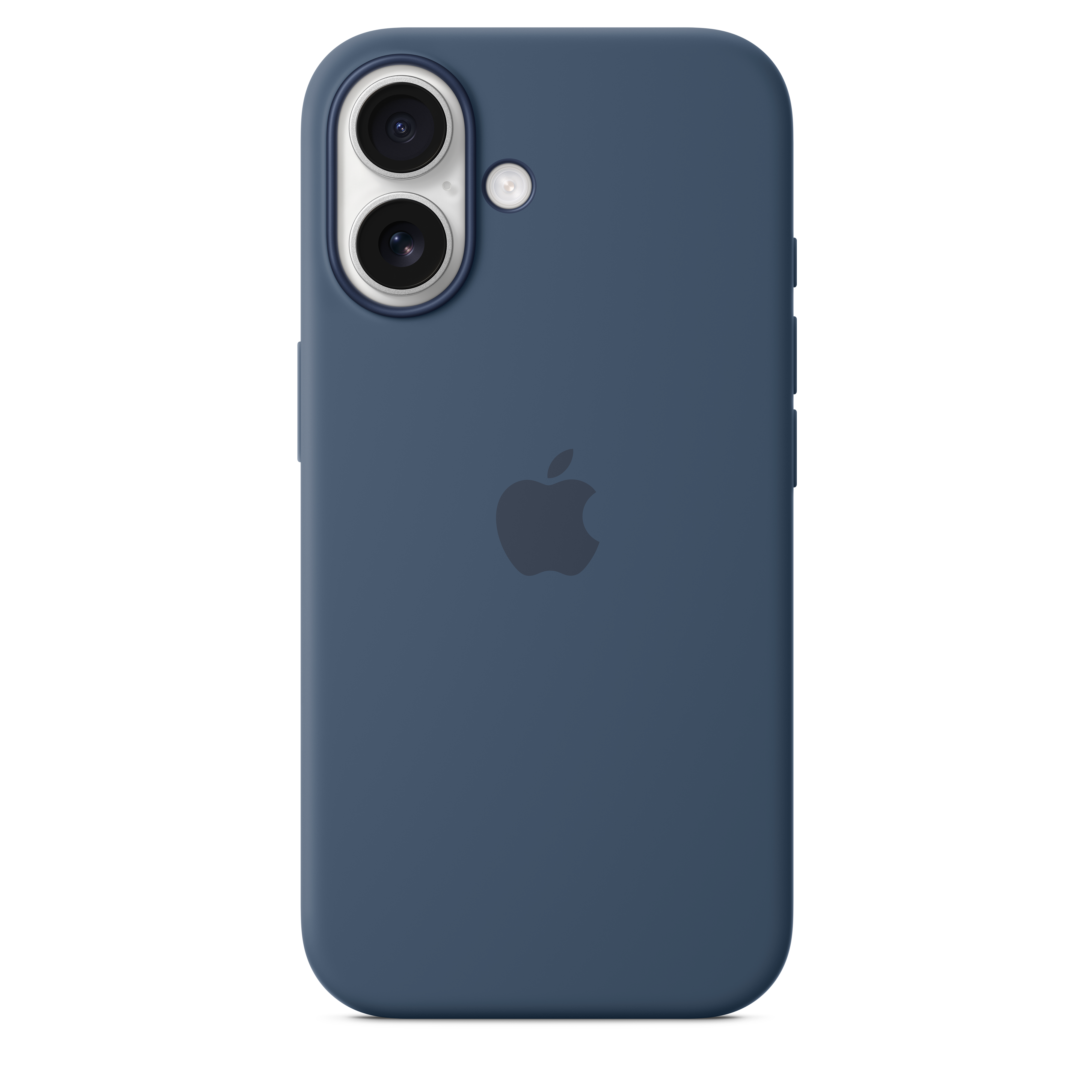 Magnetic Silicone Case for iPhone 16 with MagSafe - Denim Blue | Slim Protective Cover for Everyday Use & Wireless Charging