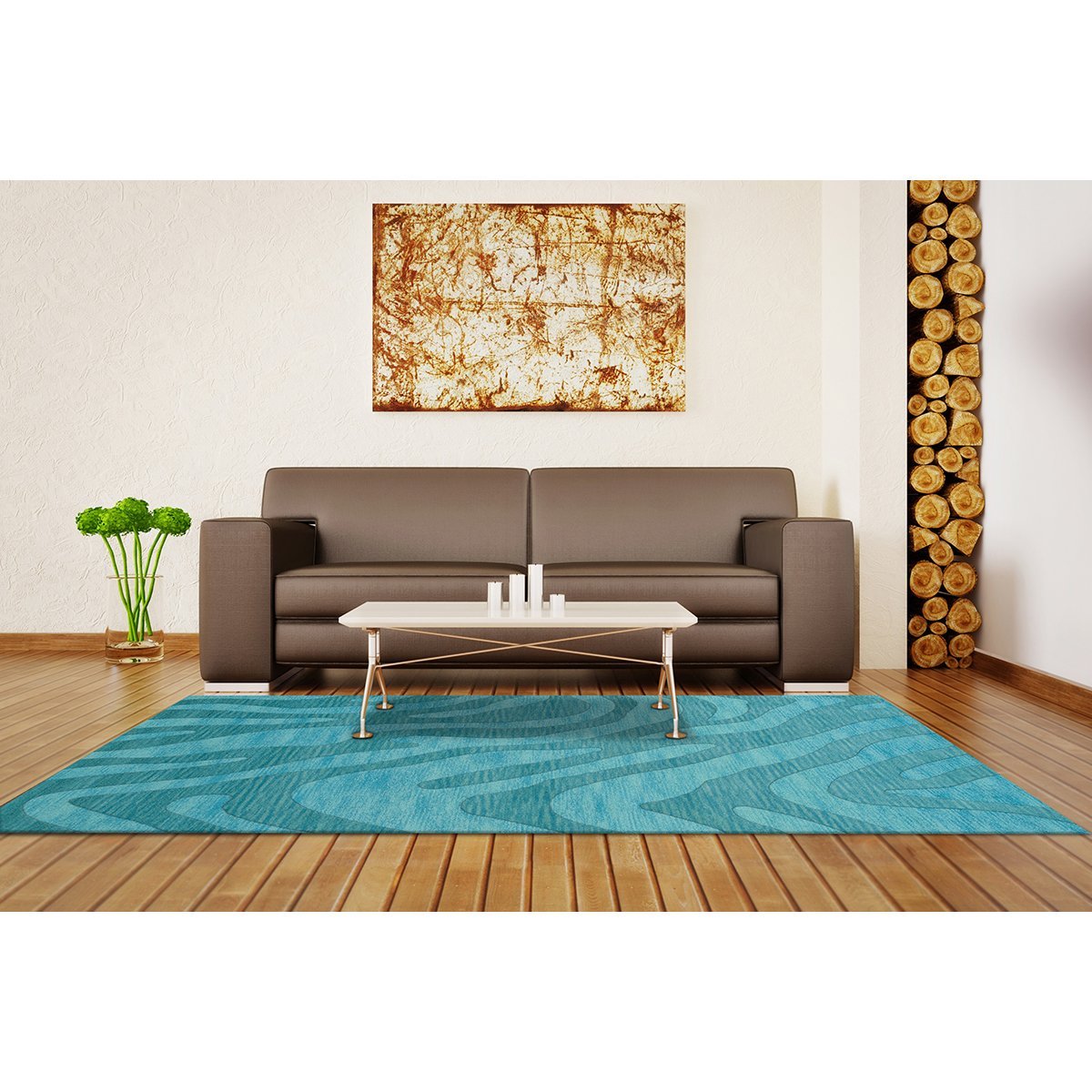 Dalyn Rugs Dover DV2 12' x 18' Peacock Blue Area Rug - Soft Living Room Carpet for Bedroom, Dining Room & Home Decor