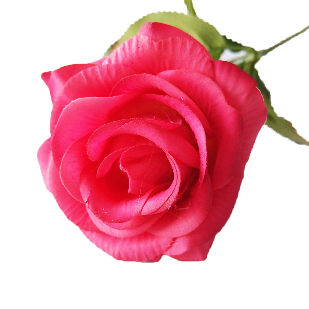 12pcs Artificial Silk Roses - Realistic Fake Flower Bouquet for Wedding, Party, Home Decor - Perfect for Centerpieces, Bridal Showers & DIY Floral Arrangements