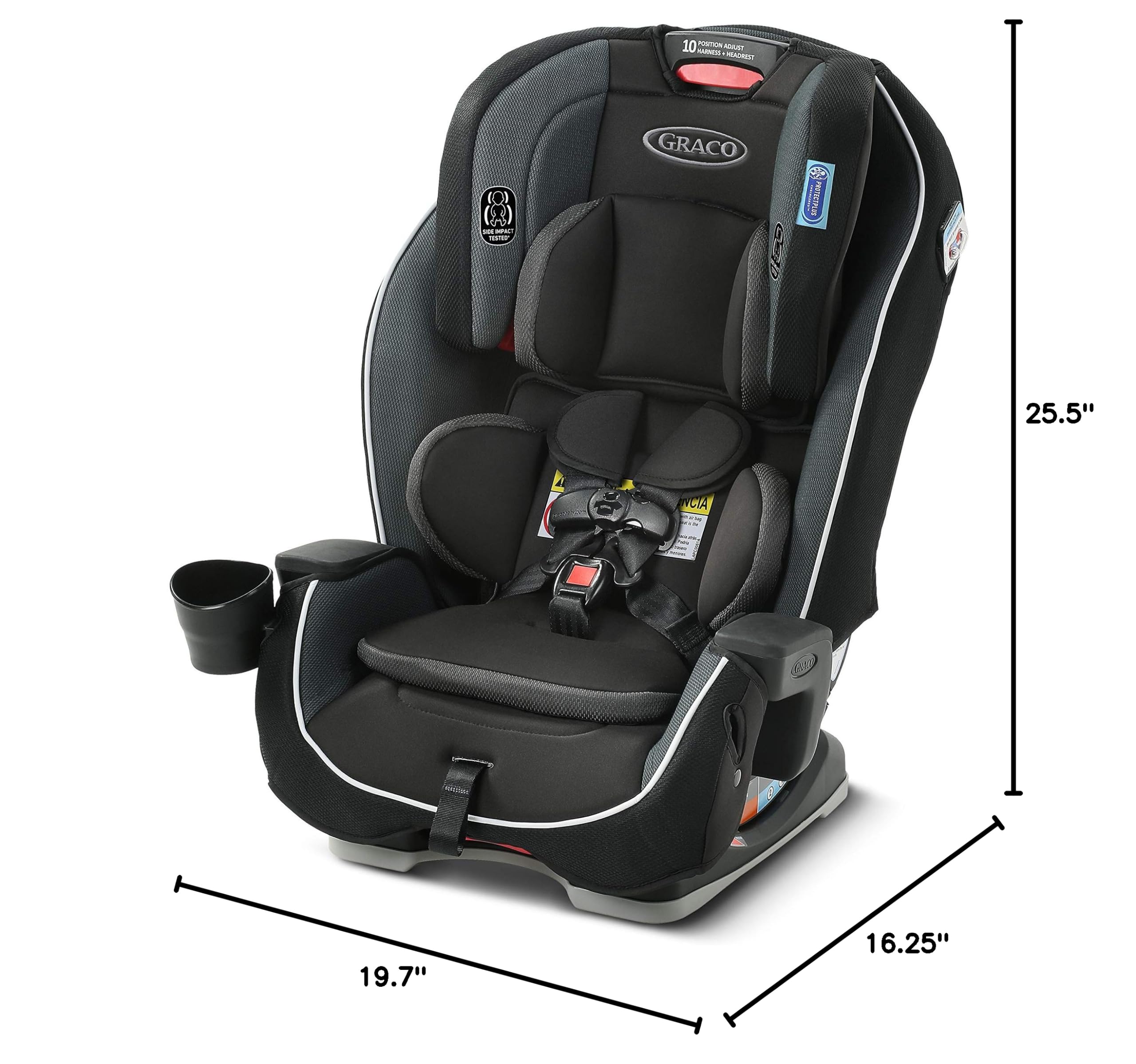 Graco Milestone 3-in-1 Convertible Car Seat for Infants to Toddlers | Safe & Comfortable | Perfect for Travel, Daily Commute & Family Road Trips