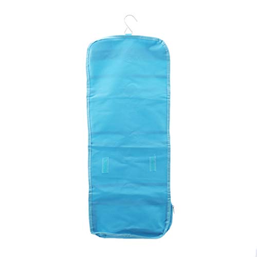 GOMYIE Hanging Toiletry Bag for Travel - Waterproof Cosmetic & Makeup Organizer with Sturdy Hook - Perfect for Men & Women (Sky Blue) | Ideal for Camping, Gym, Business Trips & Vacation Organization