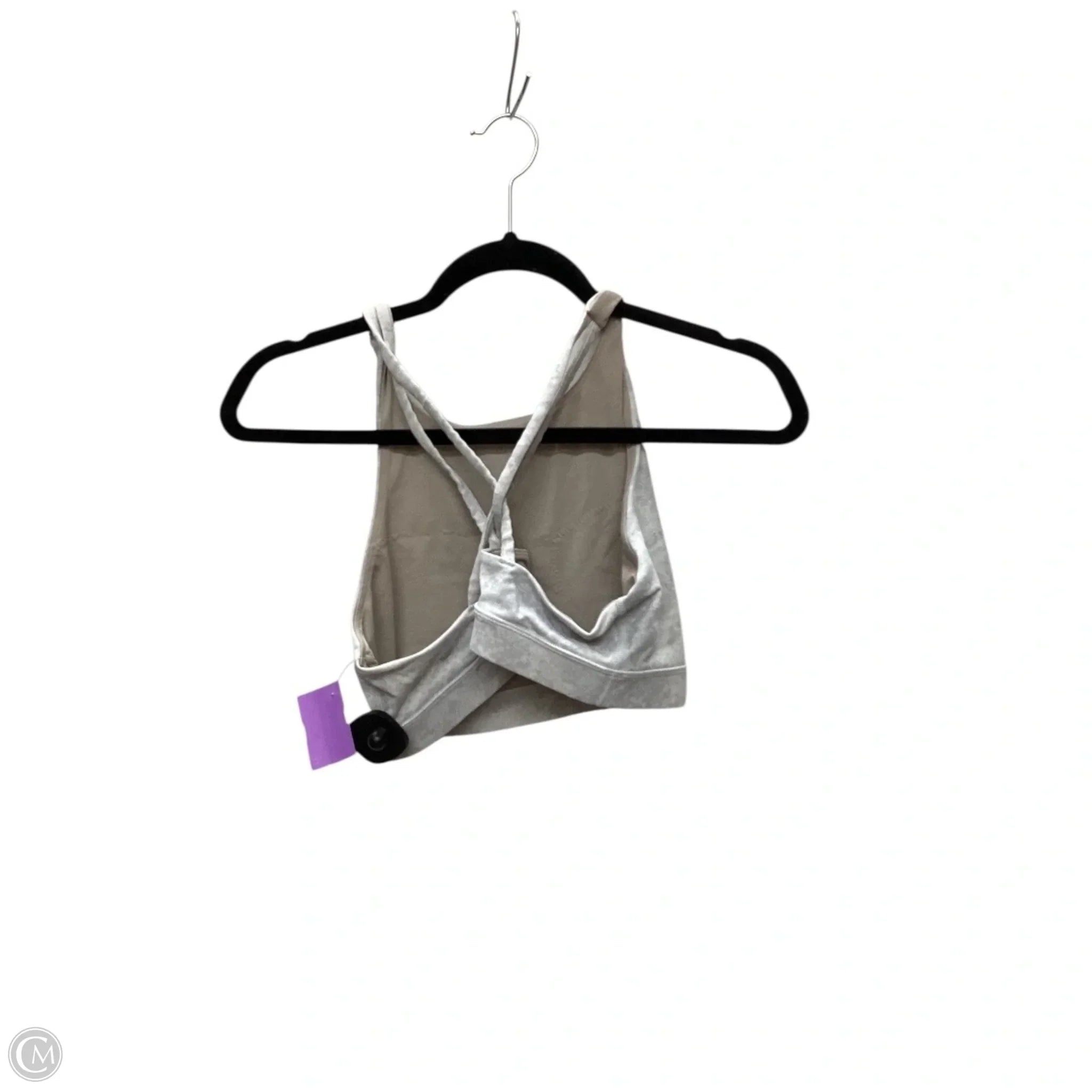 Lululemon Grey Athletic Sports Bra Size 10 - High Support Workout Top for Running, Yoga & Gym Fitness