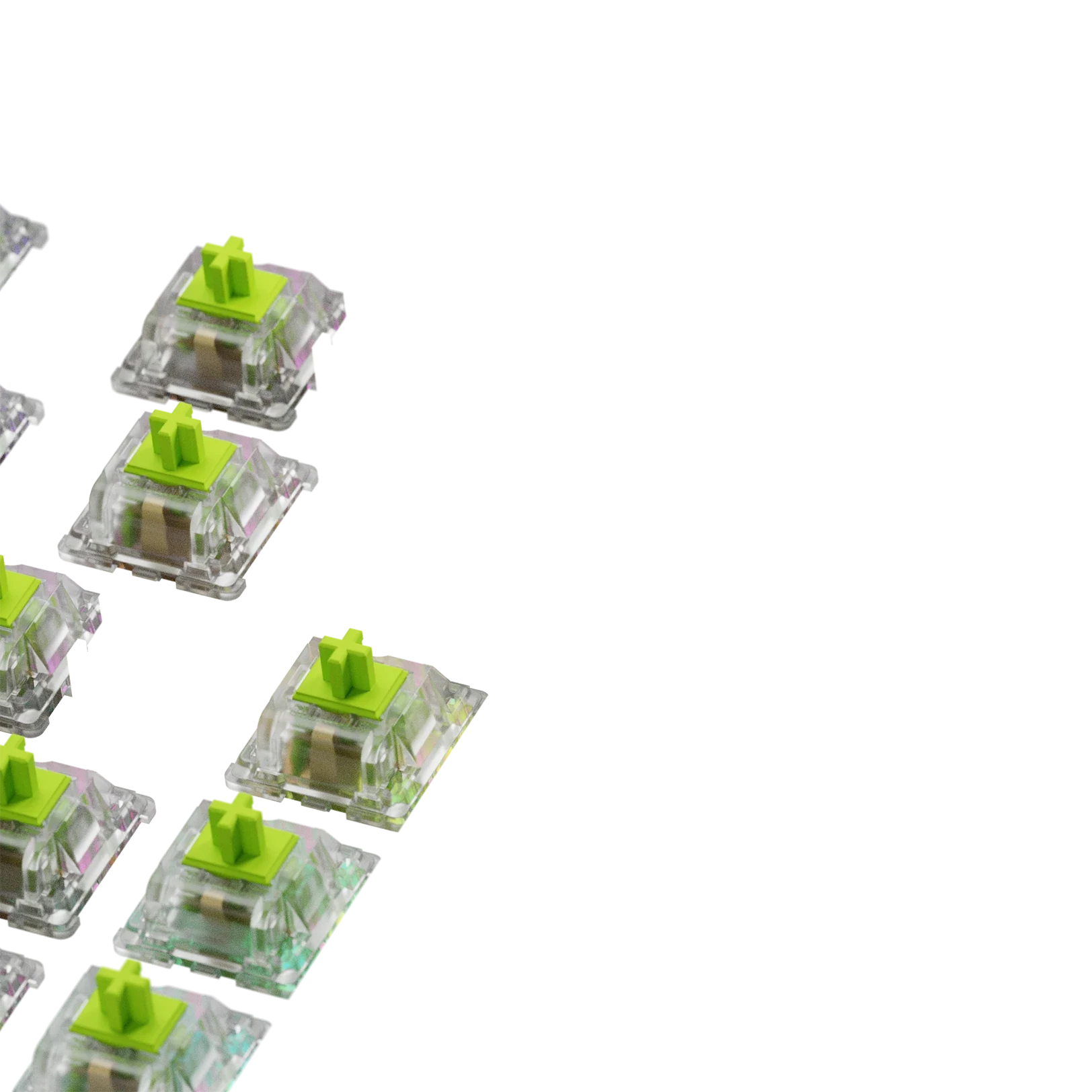 Glorious Raptor Mechanical Keyboard Switches - MX ANSI 65 Standard (Pack of 10) | Smooth Linear Switches for Gaming & Typing | Compatible with Custom Mechanical Keyboards