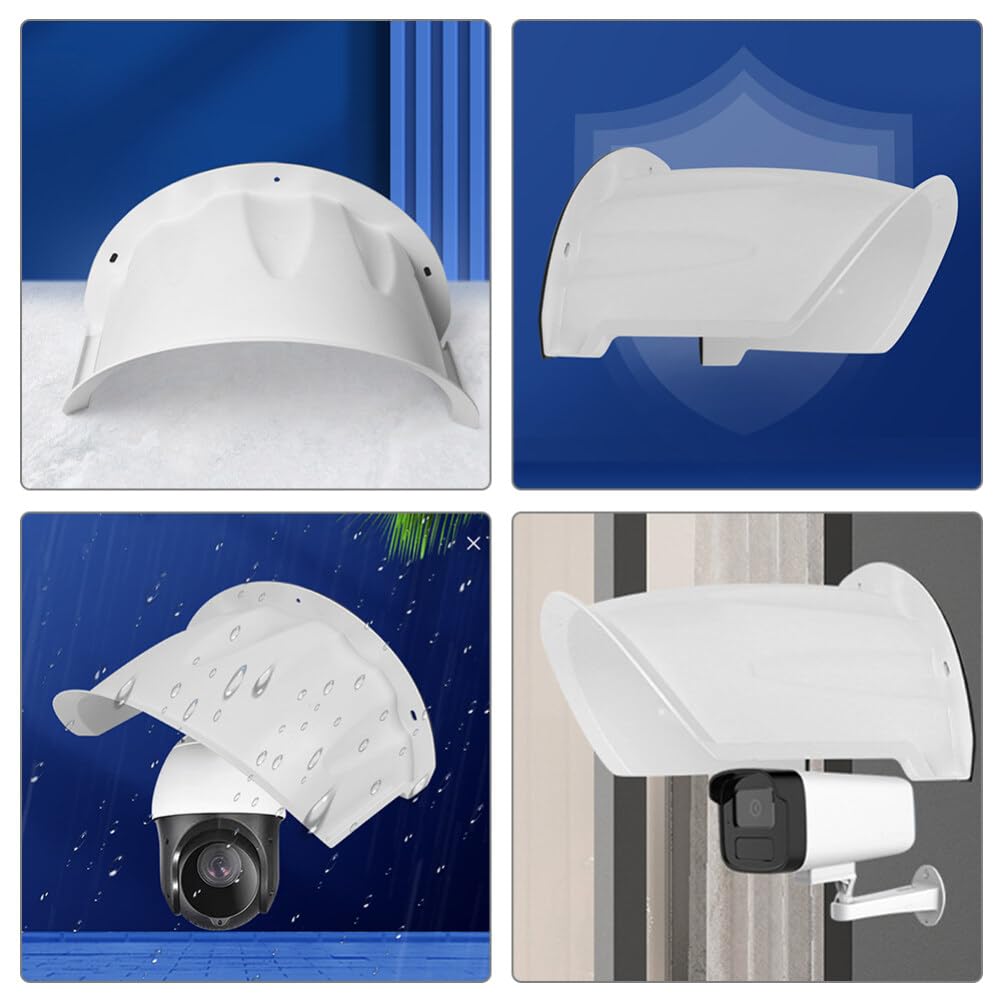Outdoor Security Camera Cover Shield - Universal Waterproof Sun & Rain Protection for Surveillance Cameras - Ideal for Home, Office, and Business Security Systems