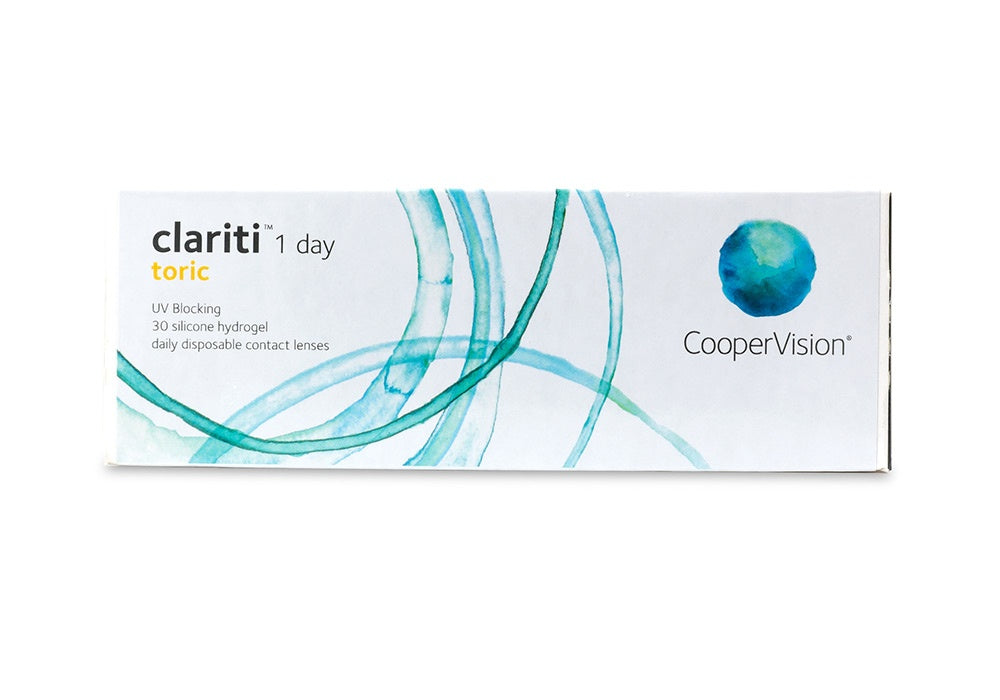 Clariti 1 Day Toric Contact Lenses - Monthly Supply for Astigmatism Correction | Comfortable Daily Disposable Lenses for Clear Vision All Day | Perfect for Active Lifestyles, Sports & Outdoor Activities