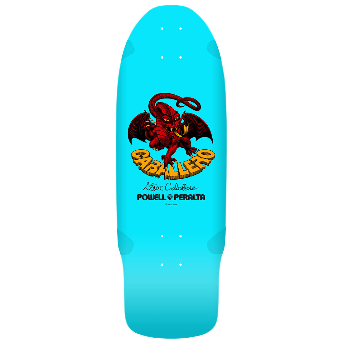 Powell Peralta Bones Brigade Caballero 15th Series Skateboard Deck - Sky Blue | Professional Street & Park Skateboarding Board