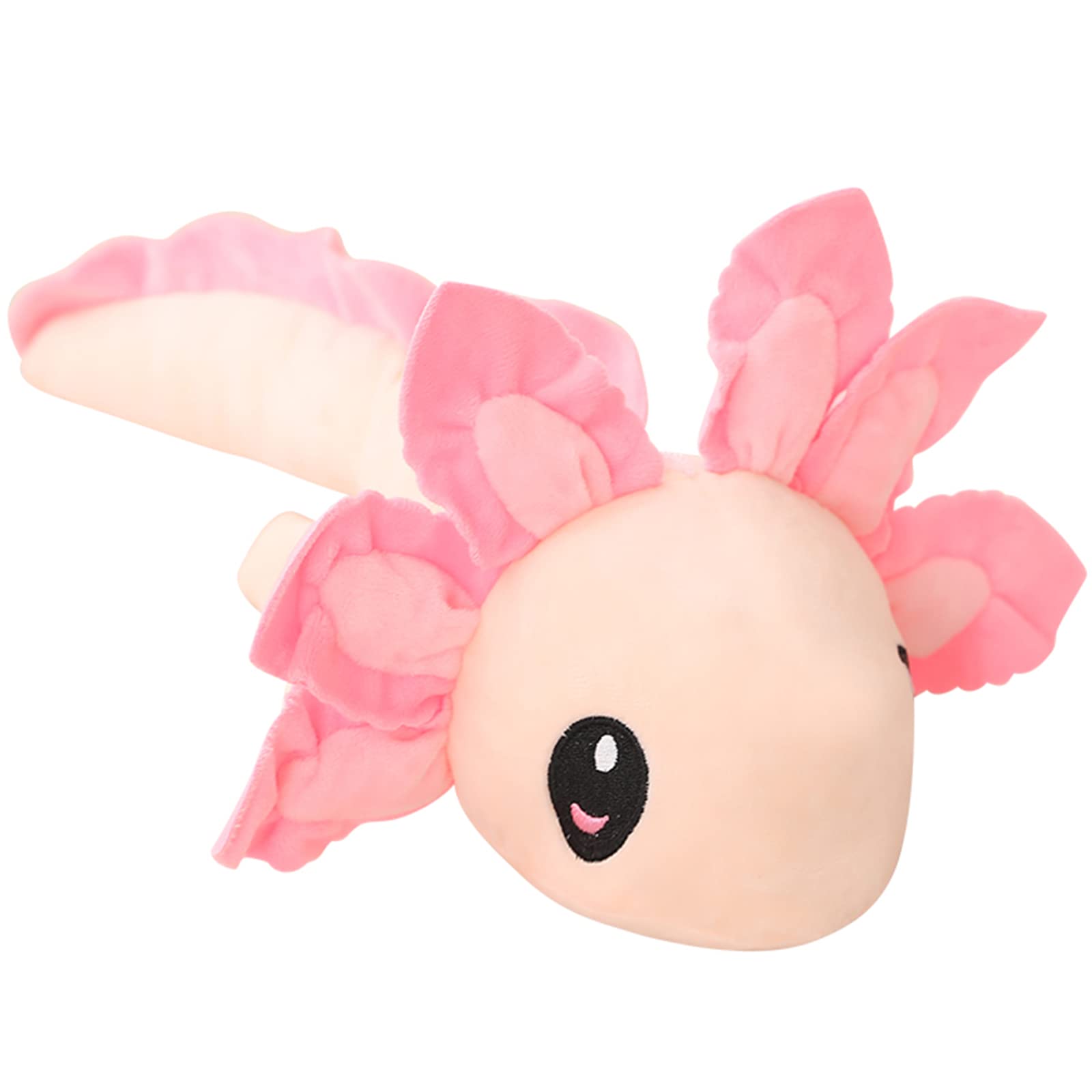 1 Piece Kawaii Axolotl Plush Doll Toy - Soft Stuffed Animal Pillow, Cute Axolotl Gift for Boys & Girls (Apricot Color) - Perfect for Cuddling, Bedroom Decor & Birthday Presents