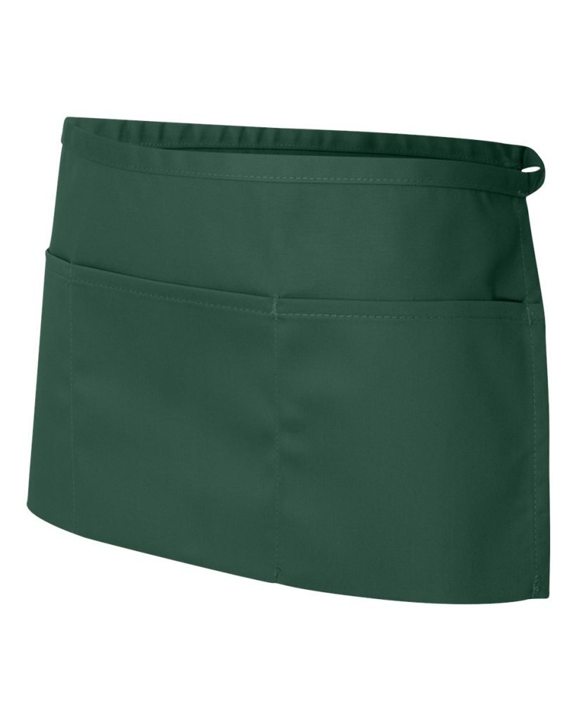Liberty Bags Waist Apron 5501 - Adjustable One Size Waist Apron for Men & Women - Durable Forest Green Work Apron - Perfect for Cooking, Gardening, Bartending & Service Industry
