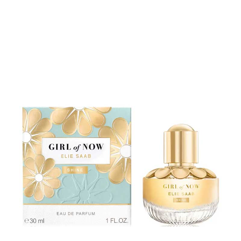 Elie Saab Girl Of Now Shine Eau de Parfum for Women - Floral Fruity Perfume for Day & Night Wear, Date Nights & Special Occasions