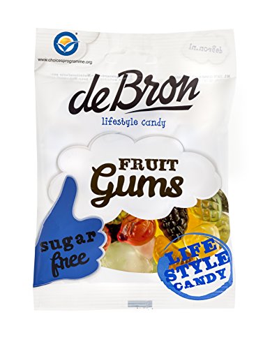 Sugar Free Fruit Gums by De Bron - 6 Pack | Vegan, Gluten-Free & Keto Friendly Chewy Candy | Perfect for Snacking, Gifts & On-the-Go Treats