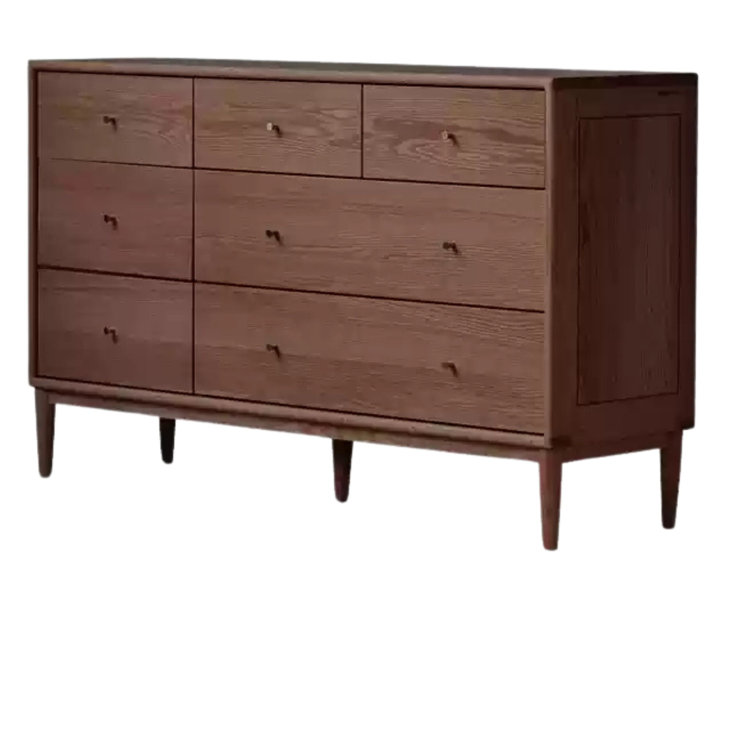 53.5 x 15.7x32 inch /136x40x82 сm /Walnut Color/ Chest of drawers