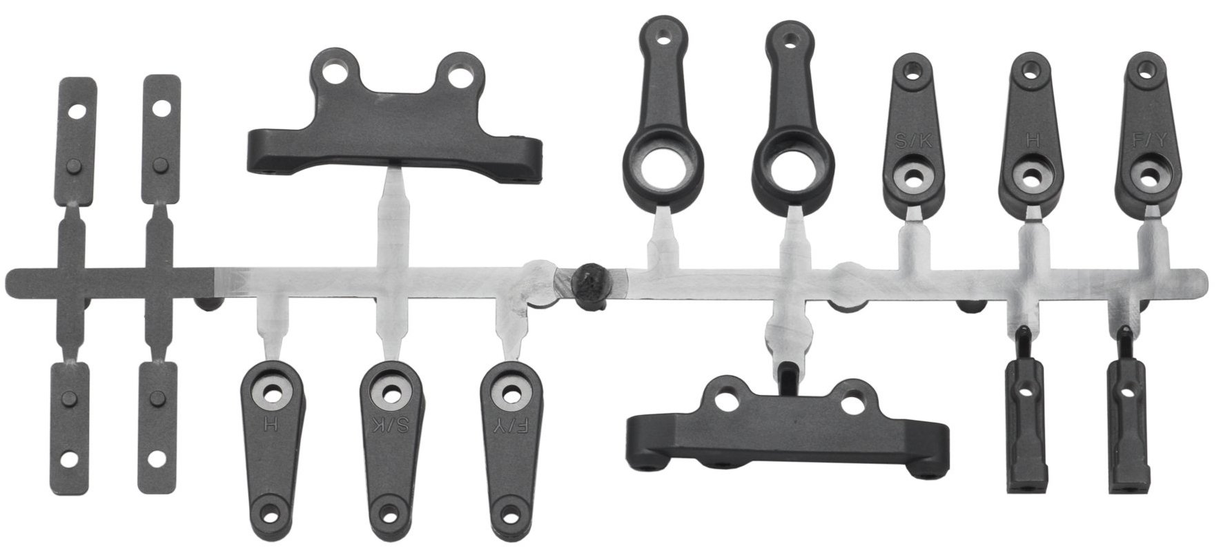 Yokomo YZ2 Dirt & Carpet RC Car Steering Servo Horn Parts Set - Upgrade Kit for Drift Racing & Off-Road RC Models