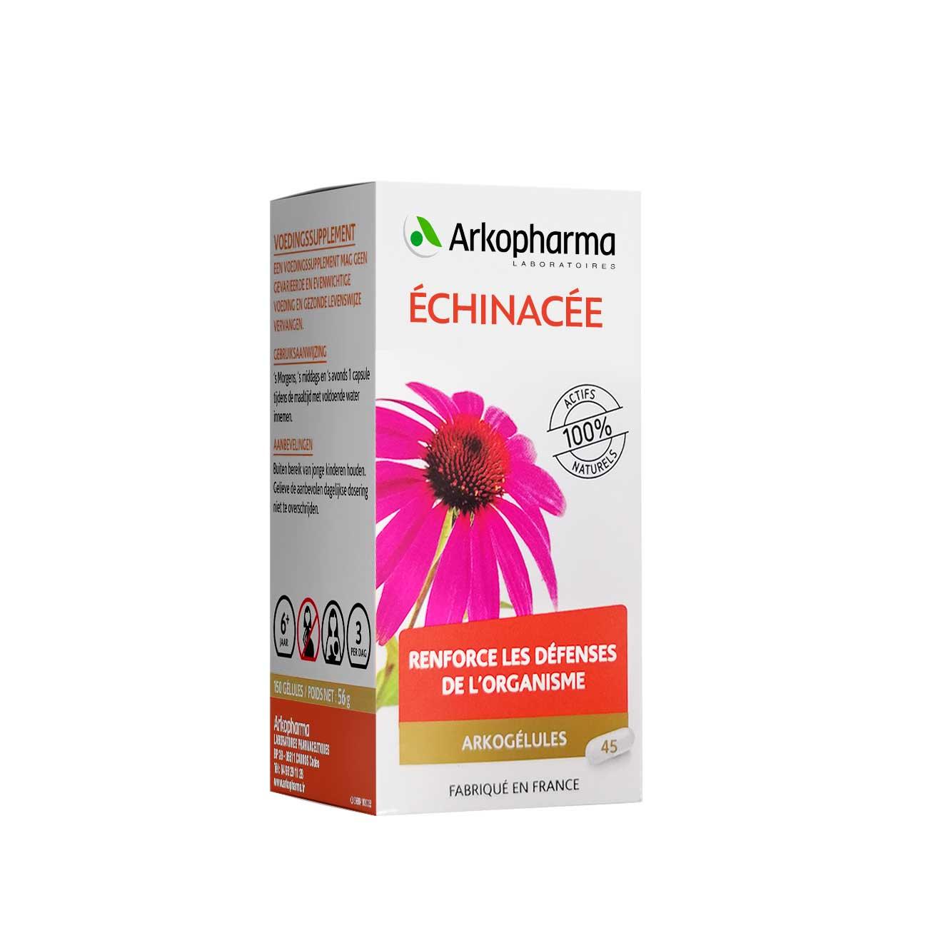 Arkocaps Echinacea Immune Support Supplement - Natural Herbal Remedy for Cold & Flu Relief - Boosts Immunity & Wellness - Perfect for Daily Health Maintenance & Seasonal Defense