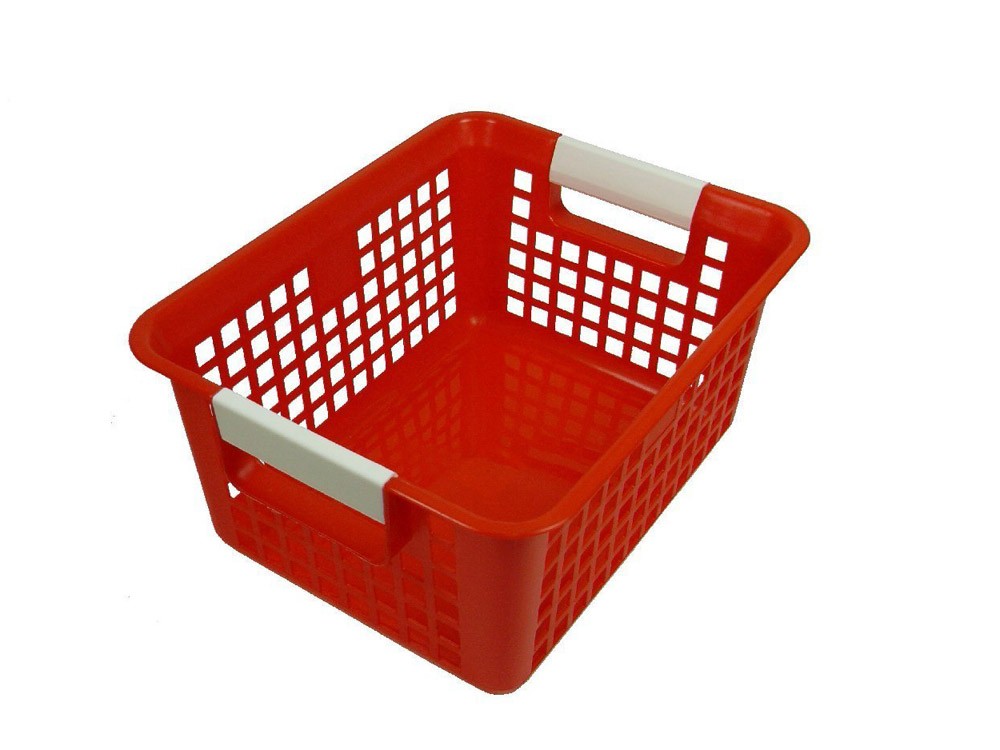 Red Book Baskets - Stylish Storage for Books, Magazines & Home Decor - Perfect for Living Room, Bedroom or Office Organization