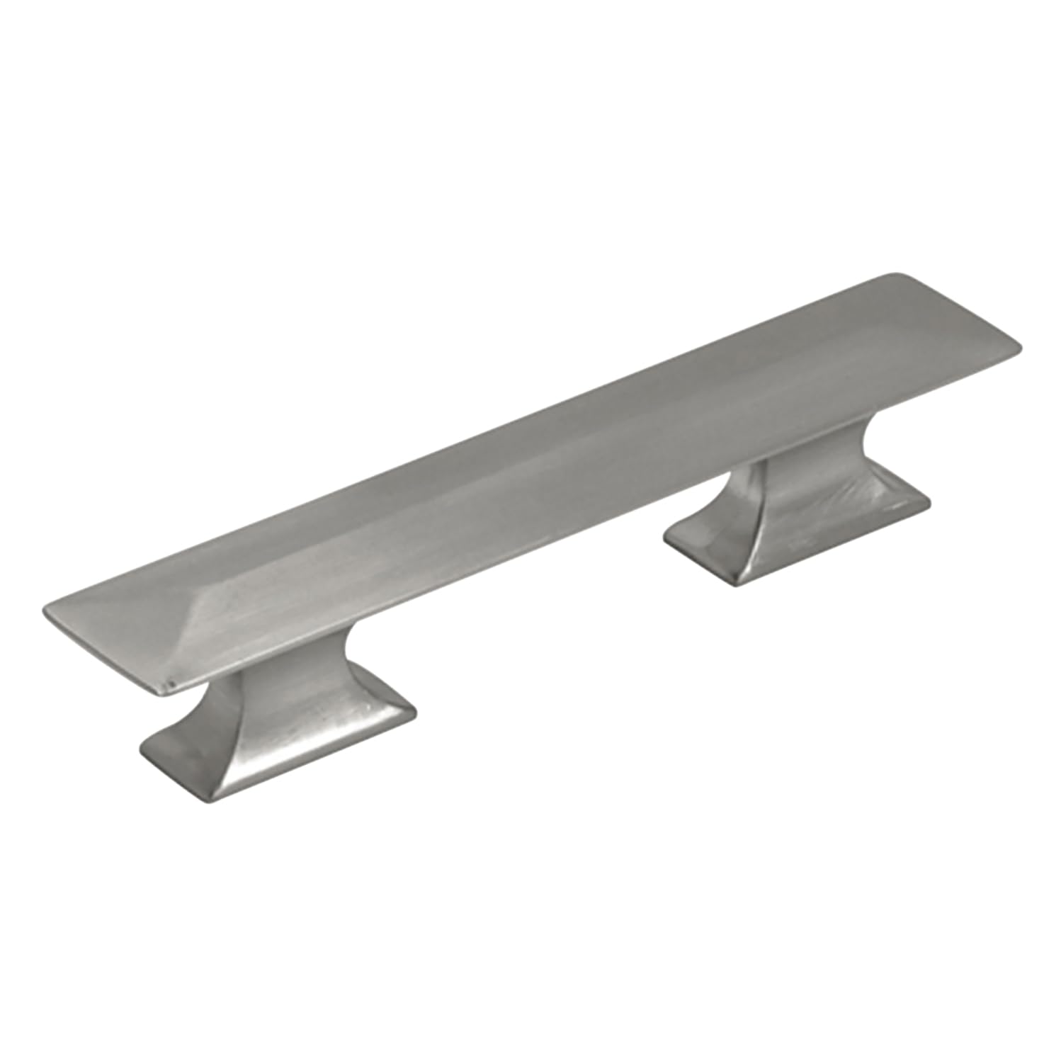 Hickory Hardware 10 Pack Solid Core Kitchen Cabinet Pulls - Luxury Satin Nickel Cabinet Handles for Doors & Dresser Drawers (3