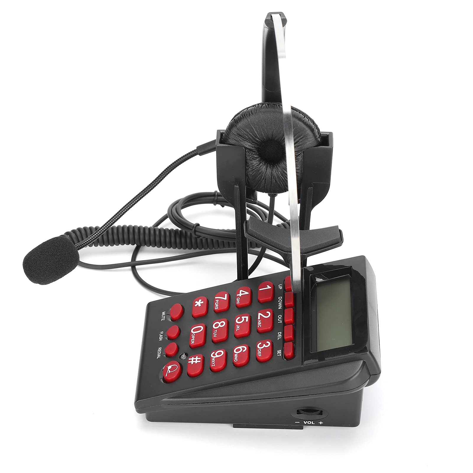 Hands-Free Wired Telephone with Adjustable & Rotatable Design - Durable Office & Home Phone for Conference Calls, Customer Service & Remote Work