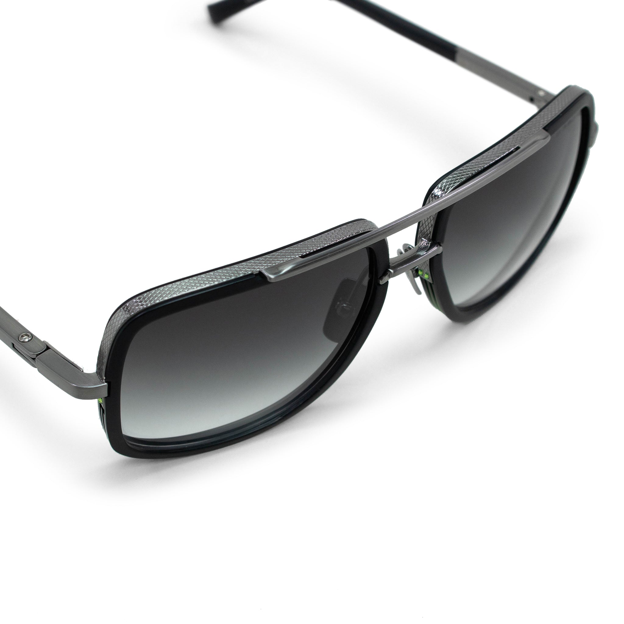 Dita DRX 2030 Mach One Black Silver Polarized Sunglasses for Men - Luxury Aviator Style with UV Protection - Perfect for Driving, Travel & Outdoor Activities
