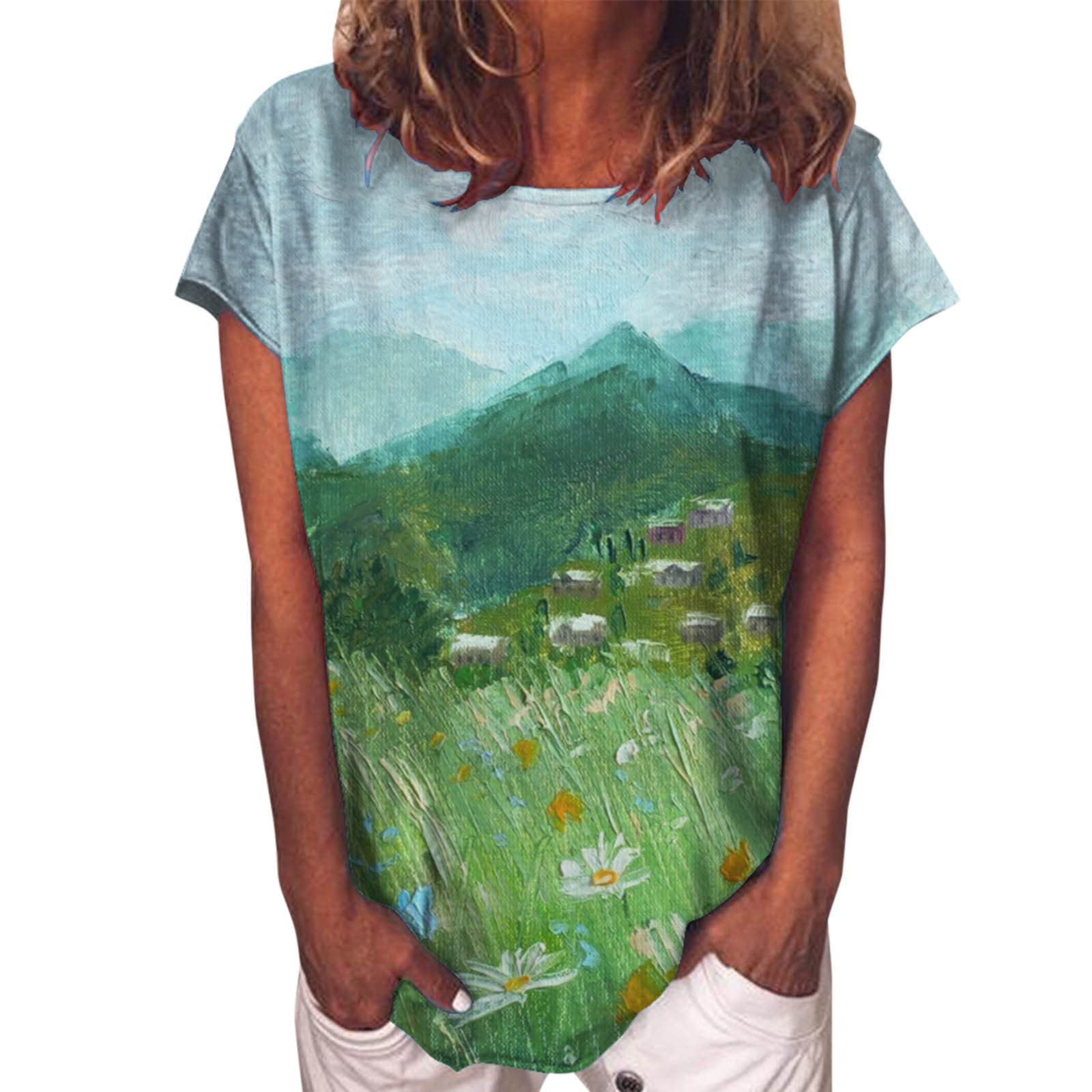 Women's Athletic Shirts - Summer Short Sleeve Crew Neck Tops & Sweatshirts - Comfortable Workout & Casual Wear for Gym, Running & Everyday Use