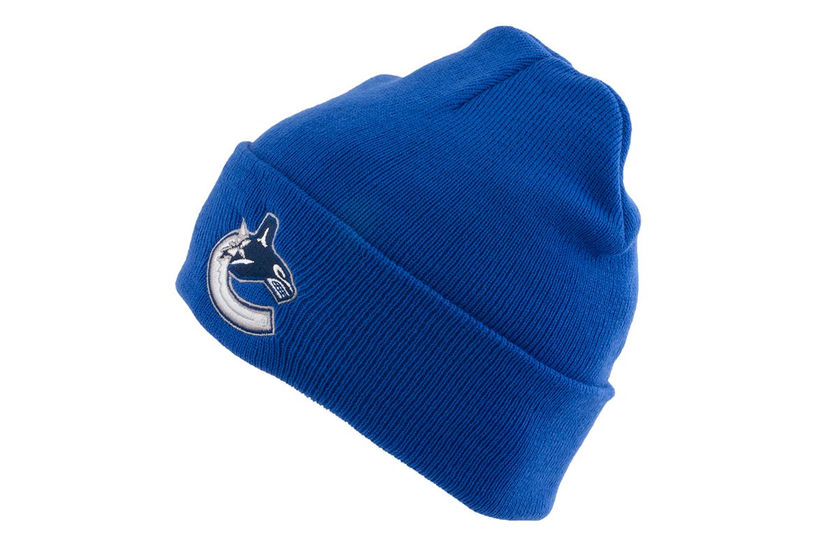 Vancouver Canucks Cuffed Acrylic Knit Beanie - Official NHL Licensed Winter Hat for Men & Women - Perfect for Cold Weather, Hockey Games & Outdoor Activities