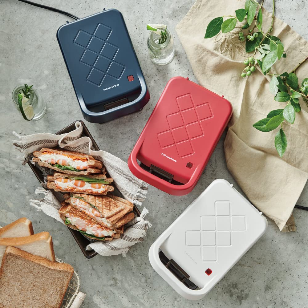 Recolte Press Sand Maker - Authentic Japanese Sandwich Maker for Perfectly Pressed Sandwiches | Ideal for Home, Office, and Picnic Lunches