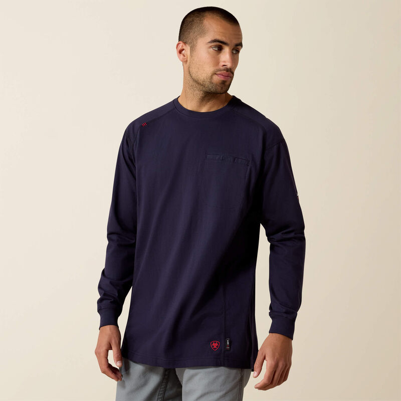 Ariat Men's FR Air Crew T-Shirt - Flame Resistant Work Shirt for Construction, Oilfield & Outdoor Jobs