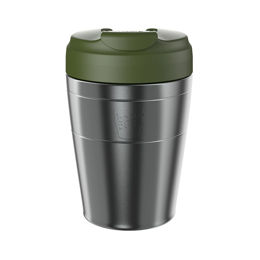 KeepCup Commuter 12oz Reusable Coffee Cup - Insulated Travel Mug for Hot & Cold Drinks - Perfect for Office, Commuting, and Outdoor Activities